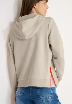 Hoodie met ritsdetails