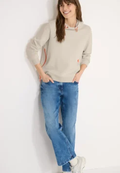 Hoodie met ritsdetails