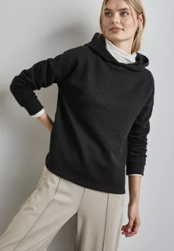 Hoodie met structuur