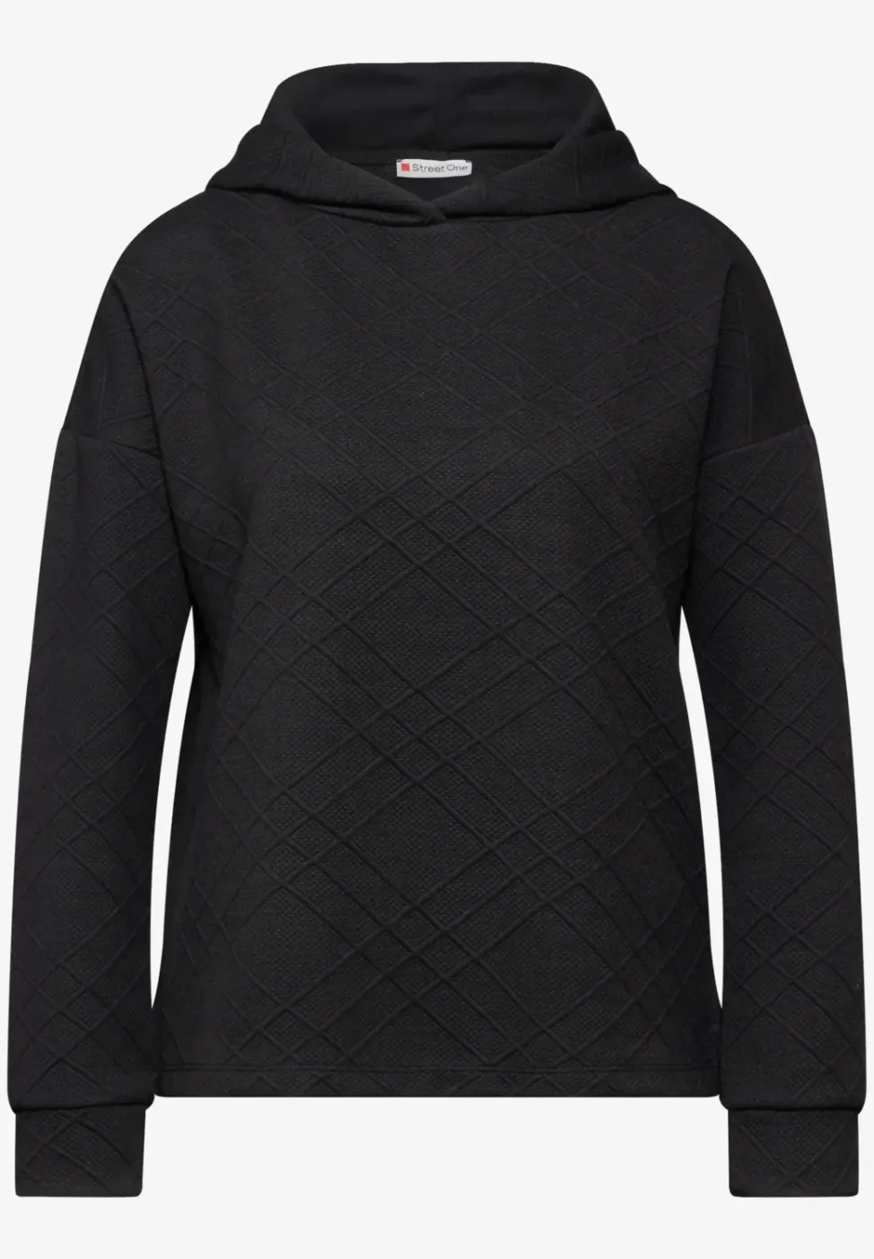 Hoodie met structuur