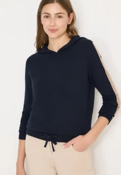 Hoodie met gallon strepen