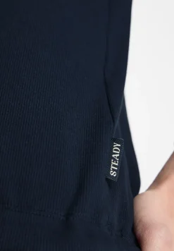 Hoodie met geribde structuur