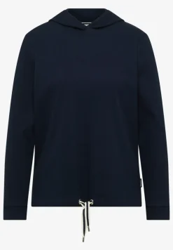 Hoodie met geribde structuur