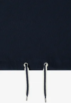 Hoodie met geribde structuur