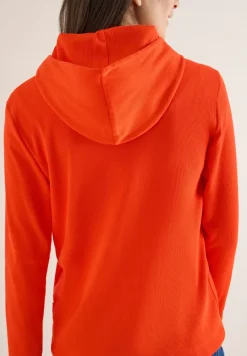 Hoodie met geribde structuur