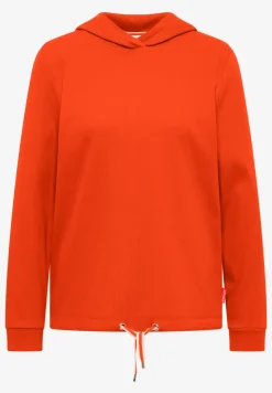 Hoodie met geribde structuur