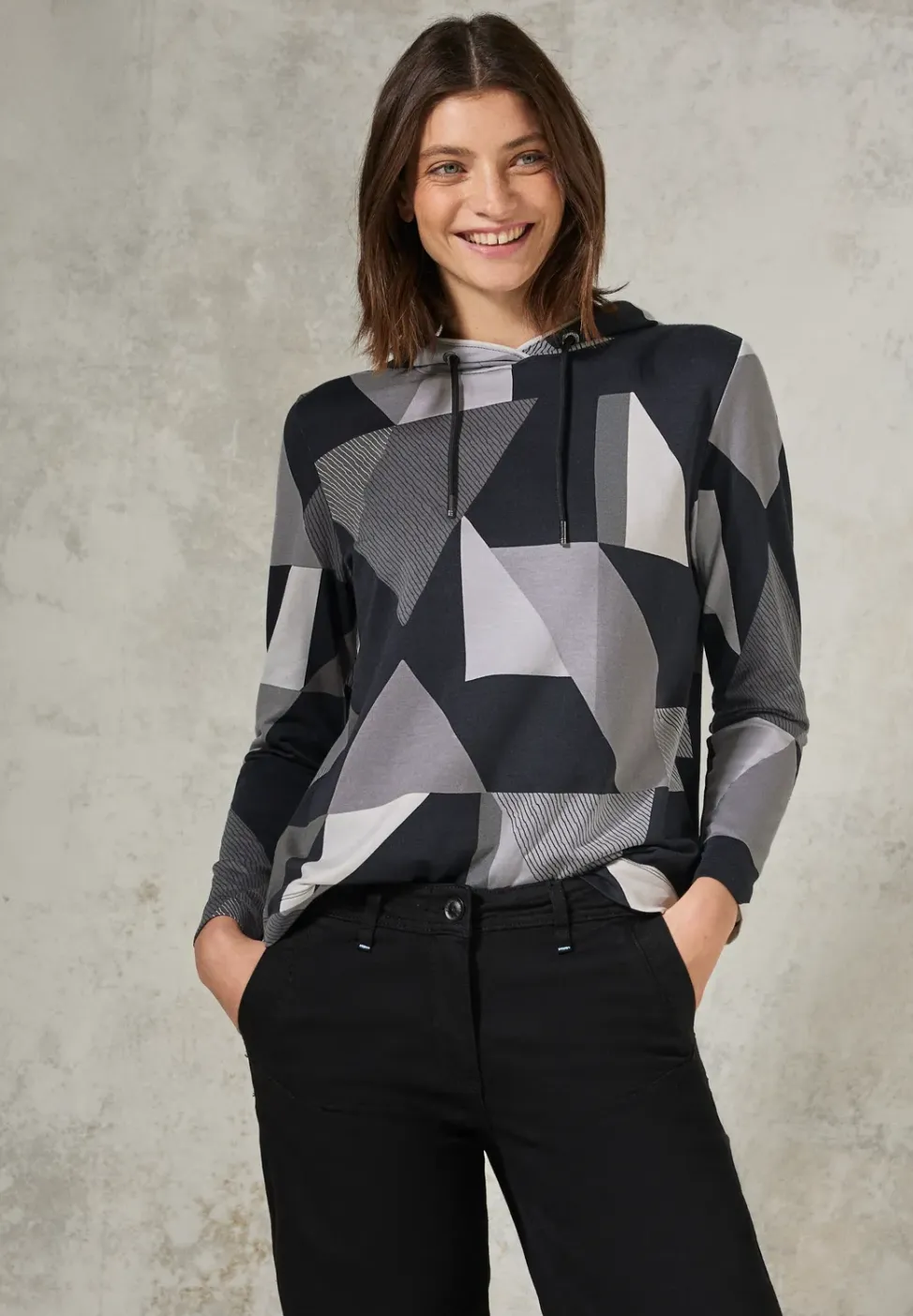 Hoodie met patroon