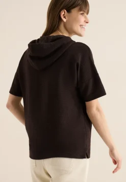 Hoodie shirt in effen kleur