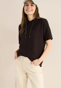 Hoodie shirt in effen kleur