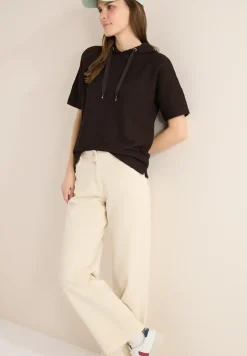 Hoodie shirt in effen kleur