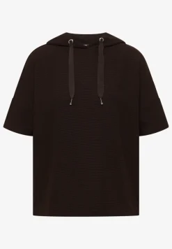 Hoodie shirt in effen kleur