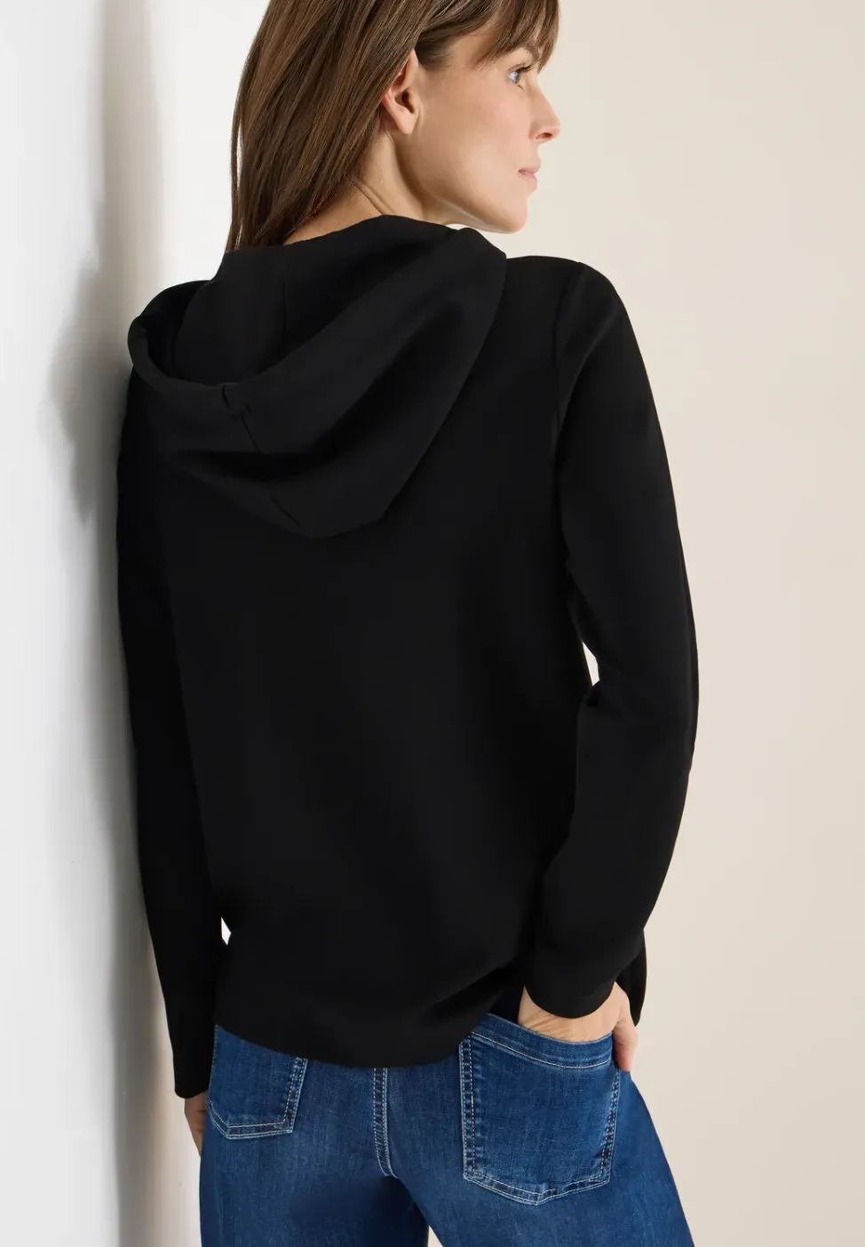 Hoodie shirt met folieprint