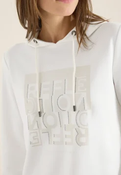 Hoodie shirt met folieprint