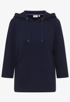 Hoodie Shirt met geribde structuur