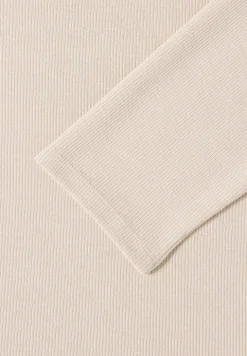 Hoodie Shirt met geribde structuur