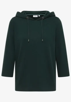 Hoodie Shirt met geribde structuur