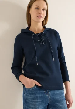 Hoodie shirt met touwtjes