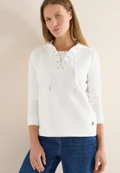 Hoodie shirt met touwtjes