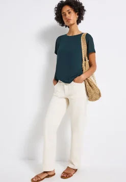2-in-1 chiffon shirt