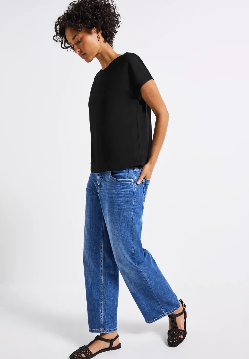 2-in-1 chiffon shirt