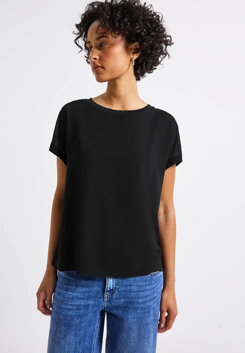 2-in-1 chiffon shirt