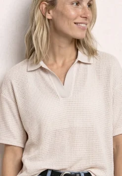 2-in-1 mesh poloshirt met korte mouwen