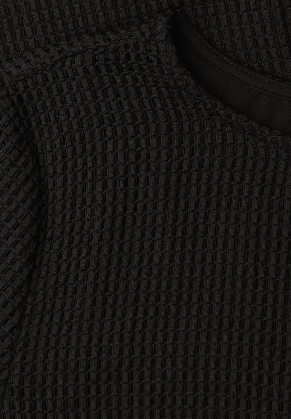 2-in-1 shirt van mesh met boothals
