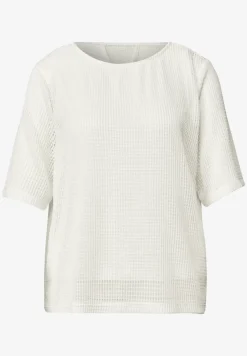 2-in-1 shirt van mesh met boothals