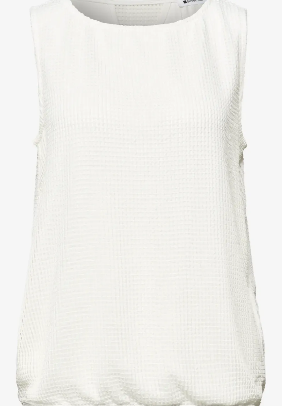 2-in-1 top van mesh met boothals