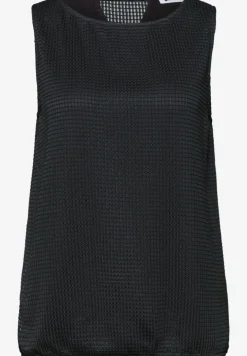 2-in-1 top van mesh met boothals