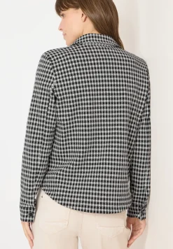 Jacquard geruite binnenjas