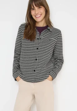 Jacquard geruite binnenjas