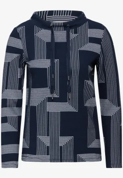 Jacquard shirt met lange mouwen
