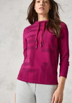 Jacquard shirt met lange mouwen
