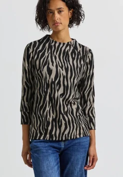 Jacquard shirt met rits