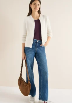 Jacquard vest met rits