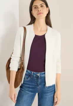 Jacquard vest met rits