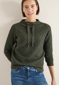 Jacquard Funnel Hals Shirt
