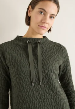 Jacquard Funnel Hals Shirt