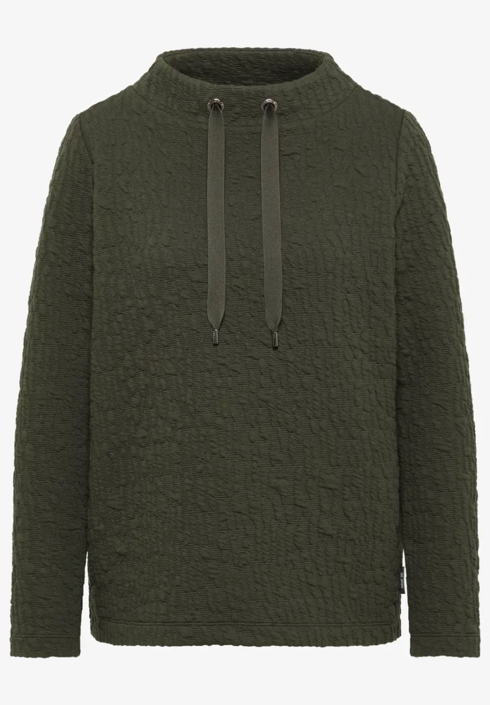 Jacquard Funnel Hals Shirt