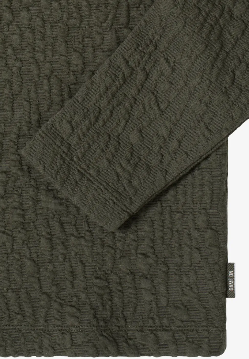 Jacquard Funnel Hals Shirt