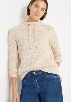 Jacquard Funnel Hals Shirt