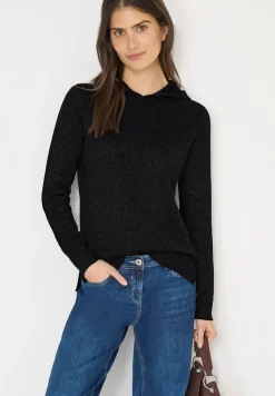Jacquard hoodie met glitter