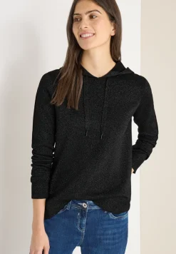 Jacquard hoodie met glitter