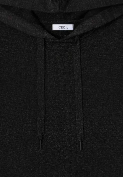 Jacquard hoodie met glitter