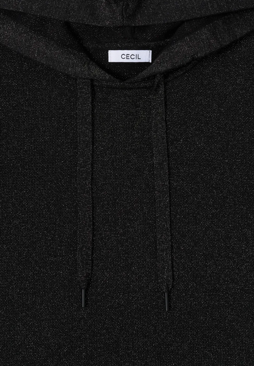 Jacquard hoodie met glitter