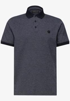 Jacquard polo met korte mouwen