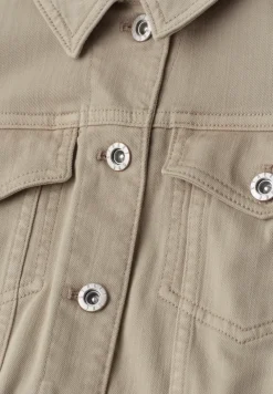 Jas in gekleurde denimlook met zakken