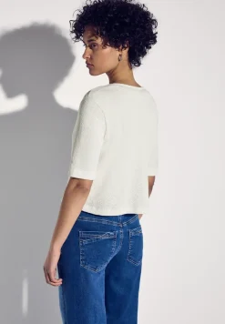 Jas met gebreide look