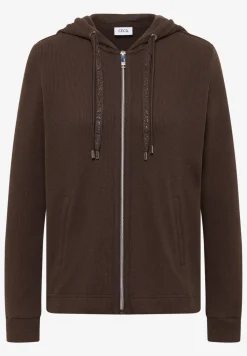 Jas met lange mouwen, capuchon en zakken